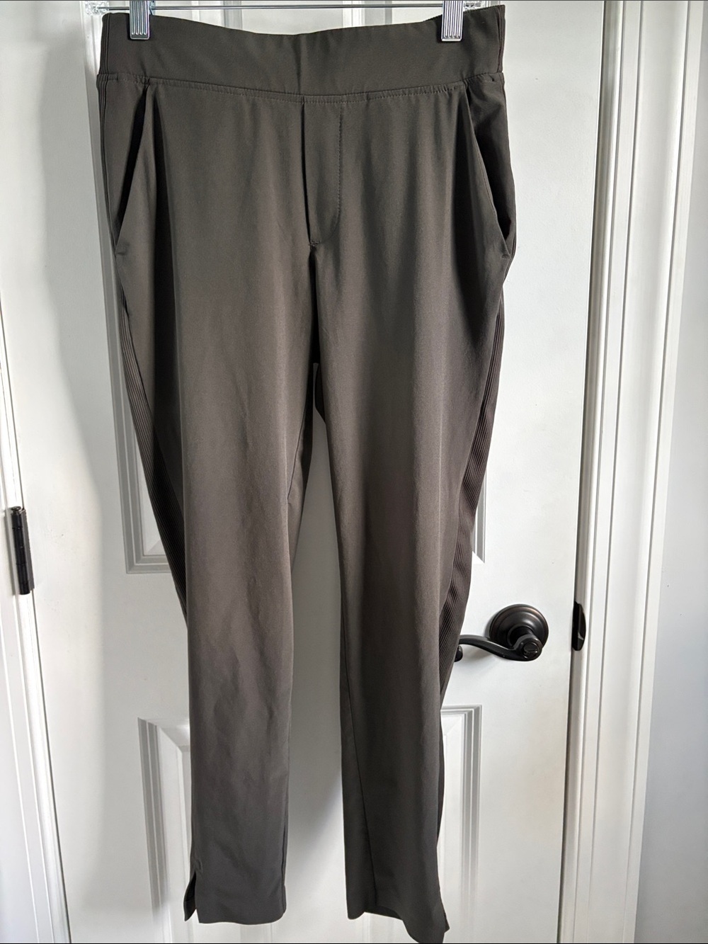 Athleta Brooklyn Mid Rise Ankle Pants Granite Grey Gray Sz 0
